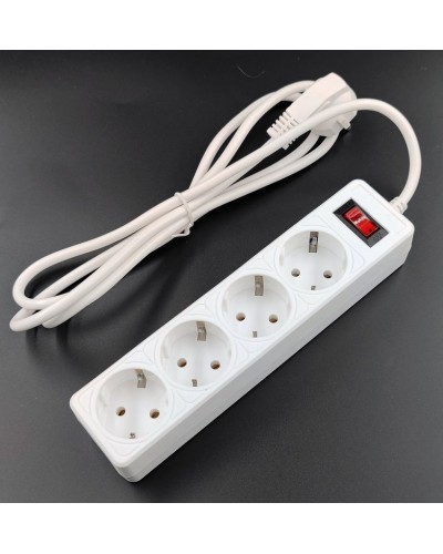SP4W-550 GARDA. Сетевой фильтр 4 розетки,5м, белый. 5bites в Ижевске