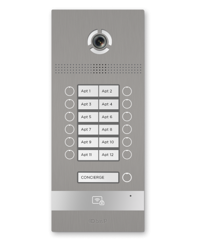 BI-12FB SILVER. Вызывная панель IP-домофона. BAS-IP в Ижевске