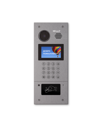 AA-07FB SILVER. Вызывная панель IP-домофона. BAS-IP в Ижевске