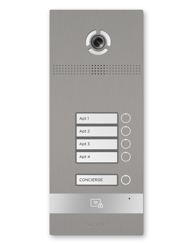 BI-04FB SILVER. Вызывная панель IP-домофона. BAS-IP в Ижевске
