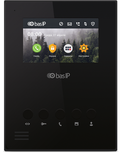 AU-04LA (AU-04L) BLACK. Монитор IP-домофона. BAS-IP в Ижевске