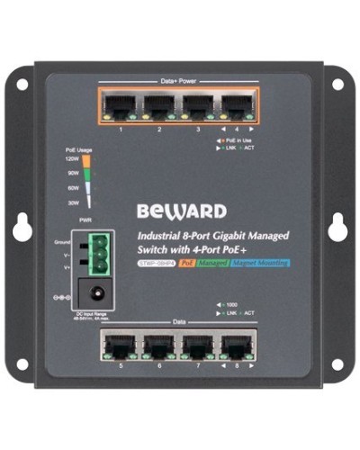 STWP-08HP4. Коммутатор 8-портовый. Beward в Ижевске