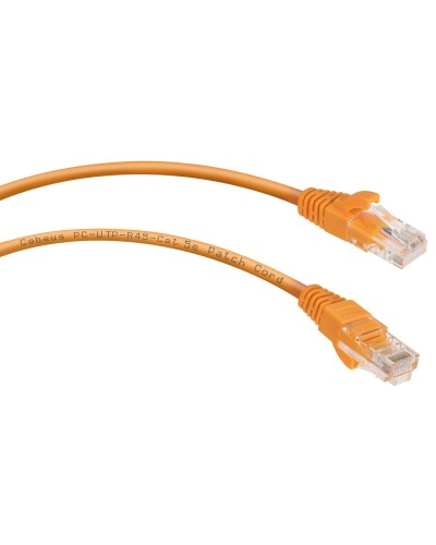 PC-UTP-RJ45-Cat.5e-0.5m-OR (7670c), оранжевый. Патч-корд медный. CABEUS в Ижевске