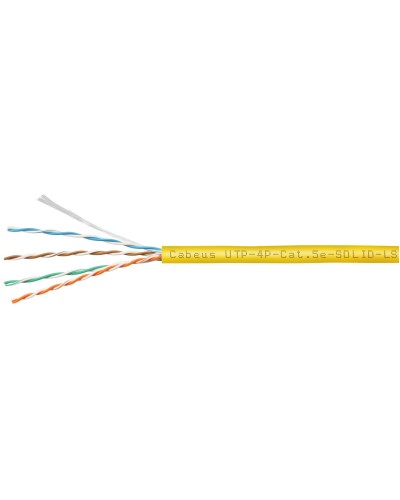 UTP-4P-Cat.5e-SOLID-LSZH-YL (9780c). Кабель «витая пара» (LAN) для структурированных систем связи. CABEUS в Ижевске