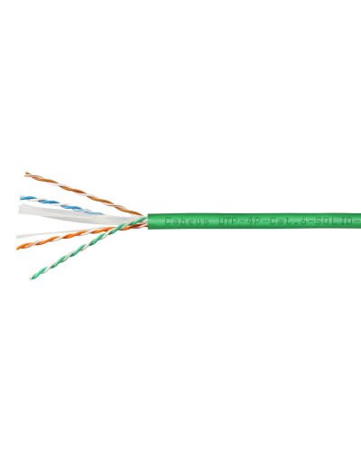 UTP-4P-Cat.6-SOLID-LSLTx-GN-100 (11139c-5). Кабель «витая пара» (LAN) для структурированных систем связи. CABEUS в Ижевске