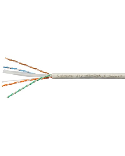 UTP-4P-Cat.6-SOLID-LSZH-WH (11871c-5). Кабель «витая пара» (LAN) для структурированных систем связи. CABEUS в Ижевске