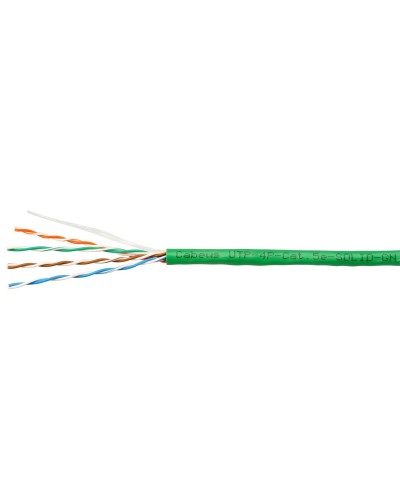 UTP-4P-Cat.5e-SOLID-LSZH-GN-100 (9779c-5). Кабель «витая пара» (LAN) для структурированных систем связи. CABEUS в Ижевске