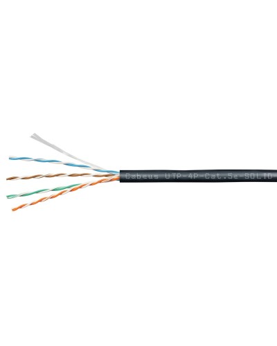 UTP-4P-Cat.5e-SOLID-OUT-PE-UV (11246c). Кабель «витая пара» (LAN) для структурированных систем связи. CABEUS в Ижевске