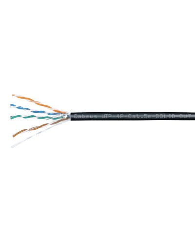 UTP-4P-Cat.5e-SOLID-OUT-LSZH-UV-100 (7172c-5). Кабель «витая пара» (LAN) для структурированных систем связи. CABEUS в Ижевске