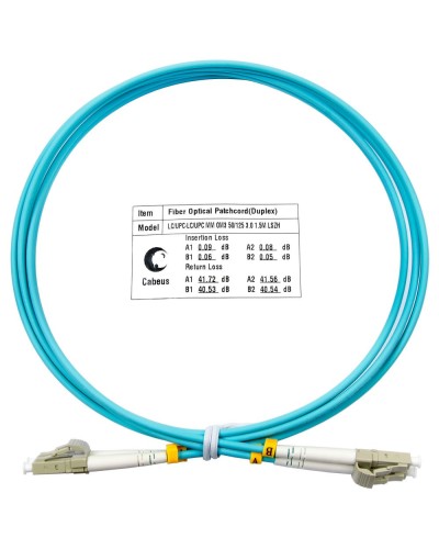 FOP-50-LC-LC-1,5m (7337c). Патч-корд оптический. CABEUS в Ижевске