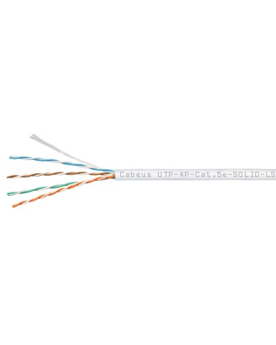 UTP-4P-Cat.5e-SOLID-LSZH-WH (9782c). Кабель «витая пара» (LAN) для структурированных систем связи. CABEUS в Ижевске