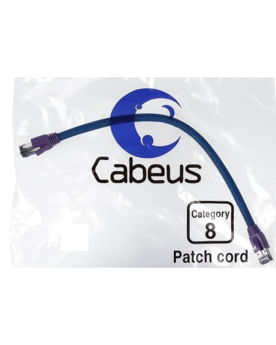 PC-SSTP-RJ45-Cat.8-5m-LSZH (9705c), серый. Патч-корд медный. CABEUS в Ижевске