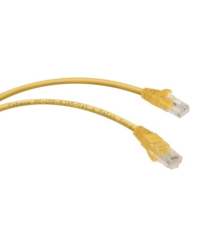 PC-UTP-RJ45-Cat.6-3m-YL (8708c), желтый. Патч-корд медный. CABEUS в Ижевске