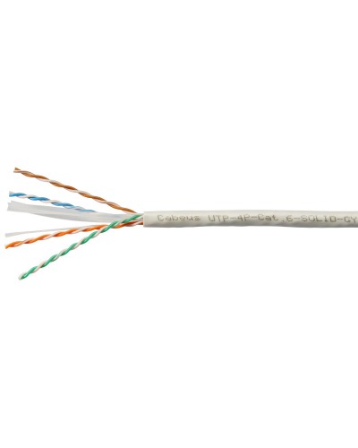 UTP-4P-Cat.6-SOLID-GY (7178c). Кабель «витая пара» (LAN) для структурированных систем связи. CABEUS в Ижевске
