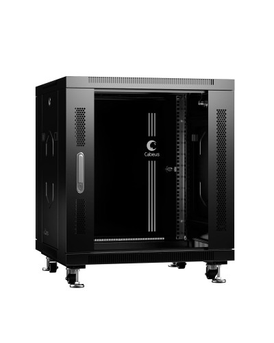 SH-05C-12U60/80-BK (8570c). Шкаф телекоммуникационный 19 напольный 12U. CABEUS в Ижевске