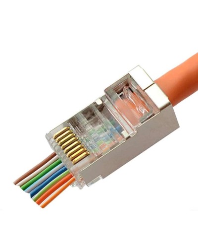 8P8C-SH-C6-FC (100 шт) (10797c). Разъем RJ-45. CABEUS в Ижевске