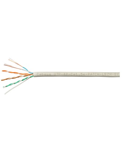 UTP-4P-Cat.5e-SOLID-LSZH-GY-100 (9776c-5). Кабель «витая пара» (LAN) для структурированных систем связи. CABEUS в Ижевске