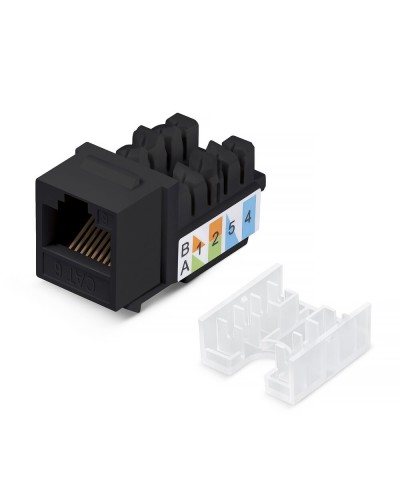 KJ-RJ45-Cat.6-90-SW-BK (10102c). Вставка Keystone Jack RJ-48. CABEUS в Ижевске