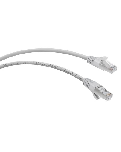 PC-SSTP-RJ45-Cat.6a-1m-LSZH (7901c), серый. Патч-корд медный. CABEUS в Ижевске
