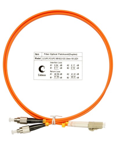 FOP-62-LC-FC-3m (7599c). Патч-корд оптический. CABEUS в Ижевске