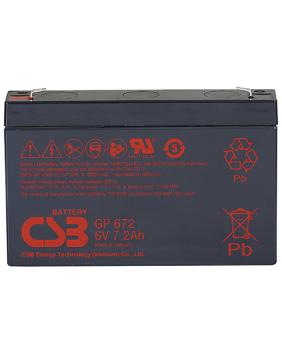 CSB GP 672. Аккумулятор герметичный свинцово-кислотный. CSB в Ижевске