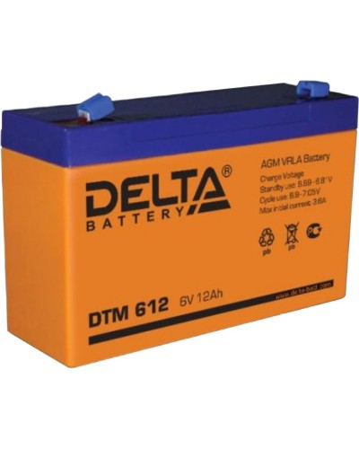 Delta DTM 612. Аккумулятор герметичный свинцово-кислотный. Delta в Ижевске