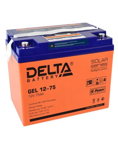 Delta GEL 12-75. Аккумулятор герметичный свинцово-кислотный. Delta в Ижевске