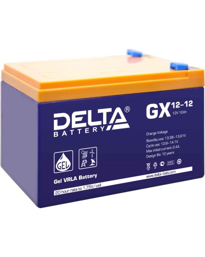 Delta GX 12-12. Аккумулятор герметичный свинцово-кислотный. Delta в Ижевске