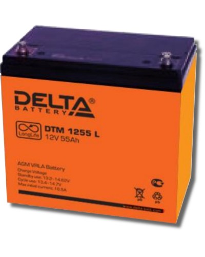 Delta DTM 1255 L. Аккумулятор герметичный свинцово-кислотный. Delta в Ижевске