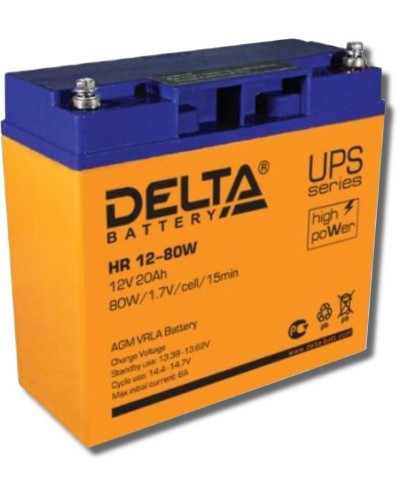 Delta HR 12-80 W. Аккумулятор герметичный свинцово-кислотный. Delta в Ижевске