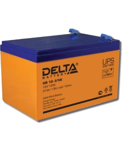 Delta HR 12-51 W. Аккумулятор герметичный свинцово-кислотный. Delta в Ижевске