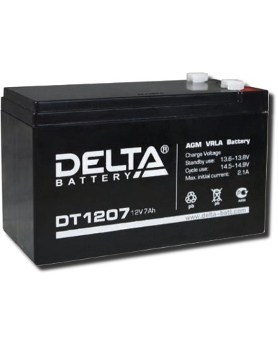 Delta DT 1207. Аккумулятор герметичный свинцово-кислотный. Delta в Ижевске