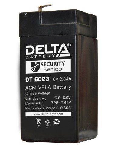 Delta DT 6023 (75мм). Аккумулятор герметичный свинцово-кислотный. Delta в Ижевске