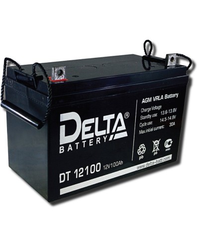 Delta DT 12100. Аккумулятор герметичный свинцово-кислотный. Delta в Ижевске