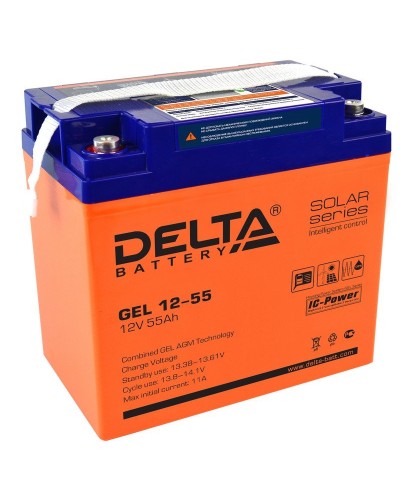 Delta GEL 12-55. Аккумулятор герметичный свинцово-кислотный. Delta в Ижевске
