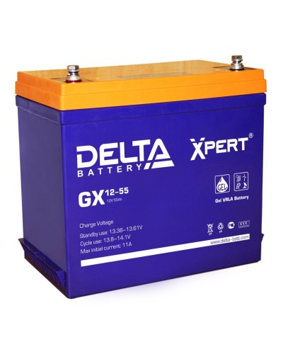 Delta GX 12-55. Аккумулятор герметичный свинцово-кислотный. Delta в Ижевске