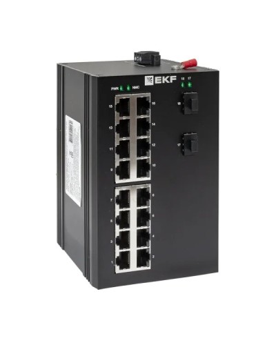 TSX-U-2GX/SFP-16GT. Промышленный неуправляемый коммутатор. EKF в Ижевске