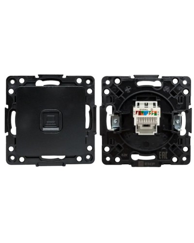 Стокгольм Механизм Розетки RJ-45 1-местной (EZK01-035-10). Механизм Розетки RJ-45 1-местной. EKF в Ижевске