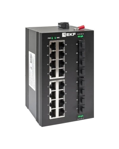 TSX-U-8GX/SFP-16GT. Промышленный неуправляемый коммутатор. EKF в Ижевске