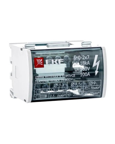 Шина нулевая в корпусе 2х7 (sn0-2х7). Шина нулевая в корпусе. EKF в Ижевске