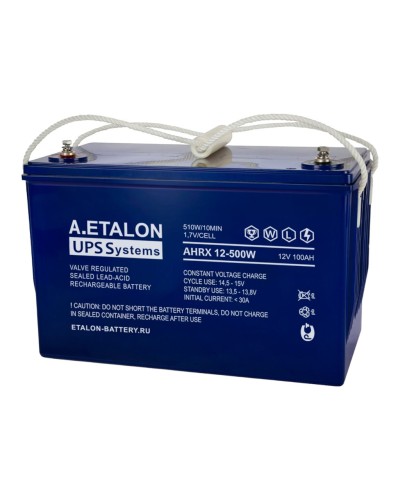 A.ETALON AHRX 12-500W (100). Аккумулятор герметичный свинцово-кислотный. ETALON в Ижевске