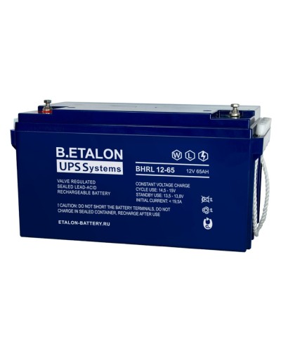 B.ETALON BHRL 12-65. Аккумулятор герметичный свинцово-кислотный. ETALON в Ижевске