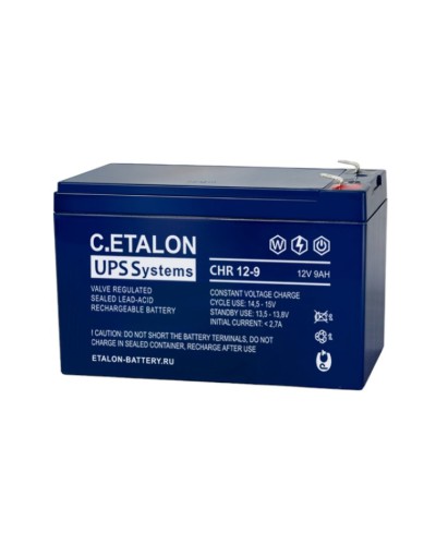 C.ETALON CHR 12-9. Аккумулятор герметичный свинцово-кислотный. ETALON в Ижевске