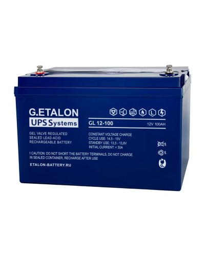 G.ETALON GL 12-100. Аккумулятор герметичный свинцово-кислотный. ETALON в Ижевске