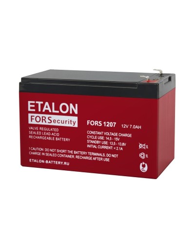 ETALON FORS 1207. Аккумулятор герметичный свинцово-кислотный. ETALON в Ижевске