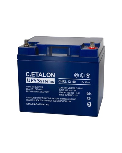 C.ETALON CHRL 12-40. Аккумулятор герметичный свинцово-кислотный. ETALON в Ижевске