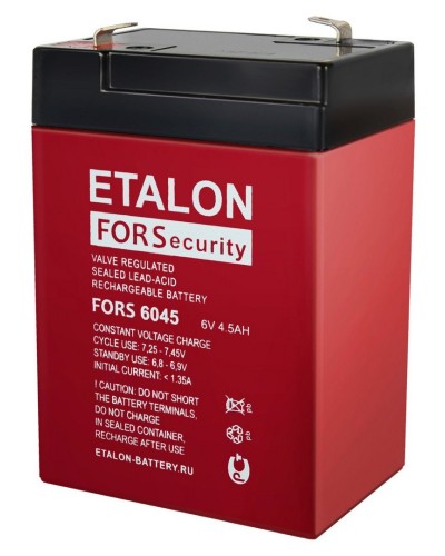 ETALON FORS 6045. Аккумулятор герметичный свинцово-кислотный. ETALON в Ижевске