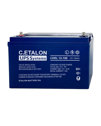 C.ETALON CHRL 12-100. Аккумулятор герметичный свинцово-кислотный. ETALON в Ижевске