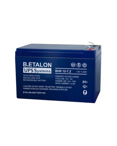 B.ETALON BHR 12-7,2. Аккумулятор герметичный свинцово-кислотный. ETALON в Ижевске