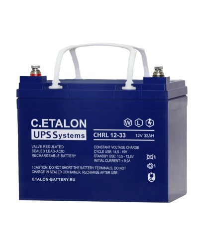 C.ETALON CHRL 12-33. Аккумулятор герметичный свинцово-кислотный. ETALON в Ижевске